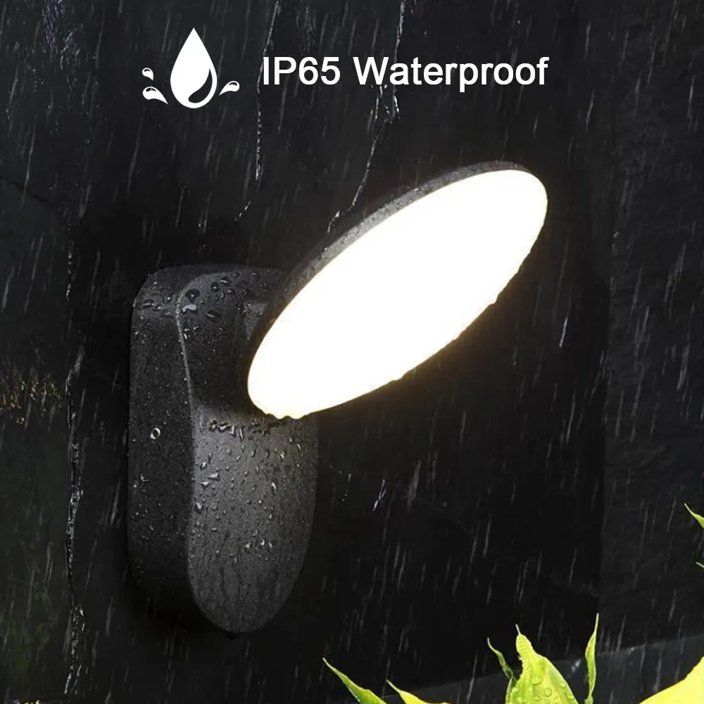 12W PIR Motion Sensor Outdoor LED Wall Lamp Waterproof Aluminum Garden Porch Light Corridor Entrance Sconce Indoor Fixture