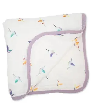 Bamboo Crib Quilt - Hummingbirds