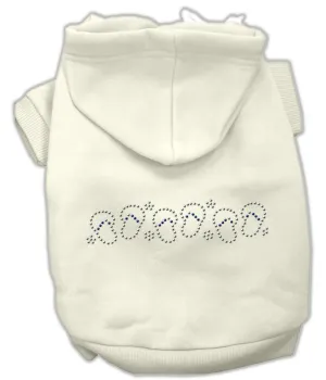 Beach Sandals Rhinestone Hoodies Cream S (10)