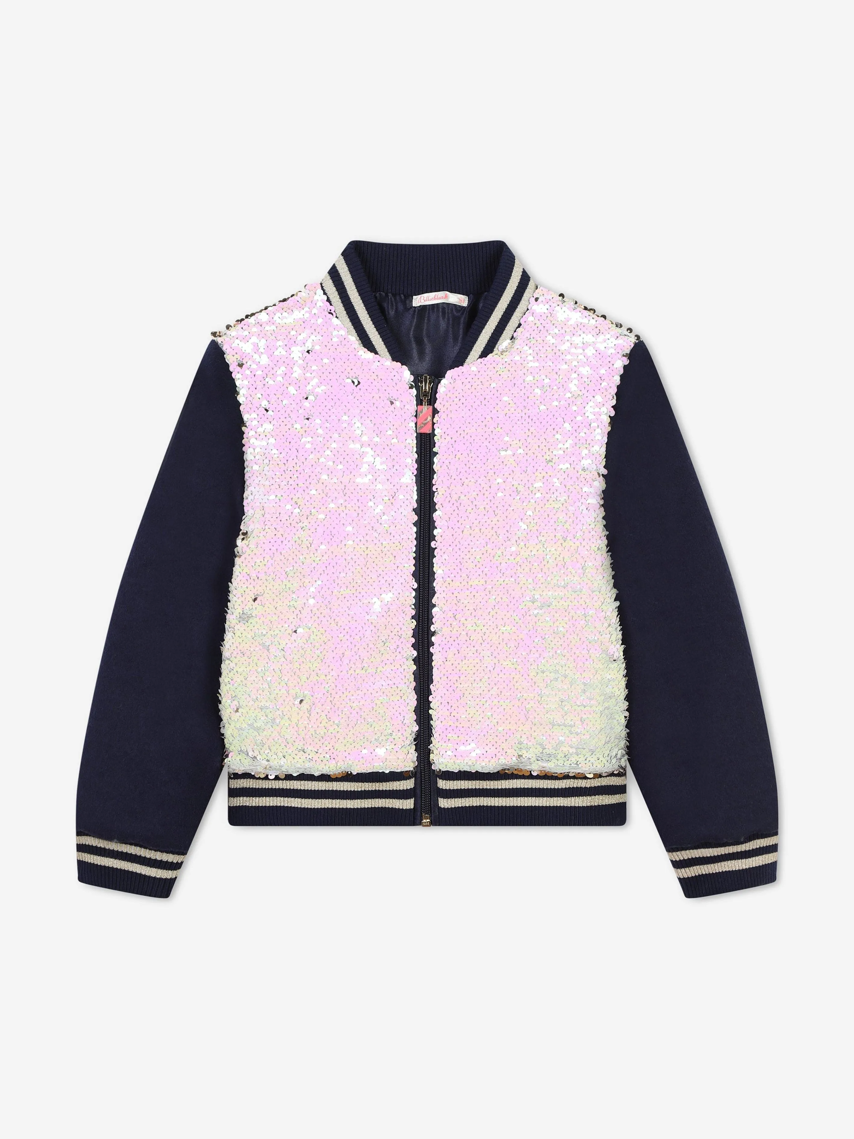 Billieblush Girls Sequin Jacket in Gold