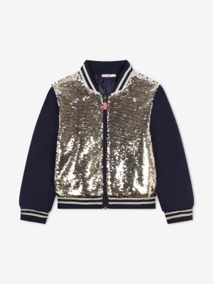 Billieblush Girls Sequin Jacket in Gold