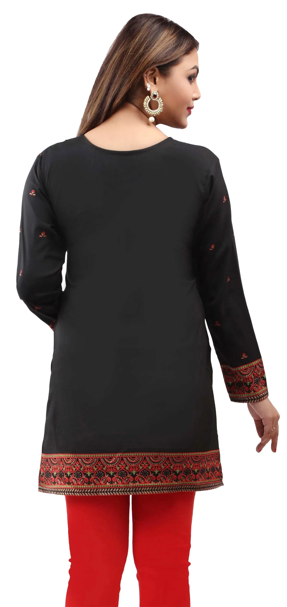 Black Short Kurti Tops for Women – Trendy Ethnic Wear