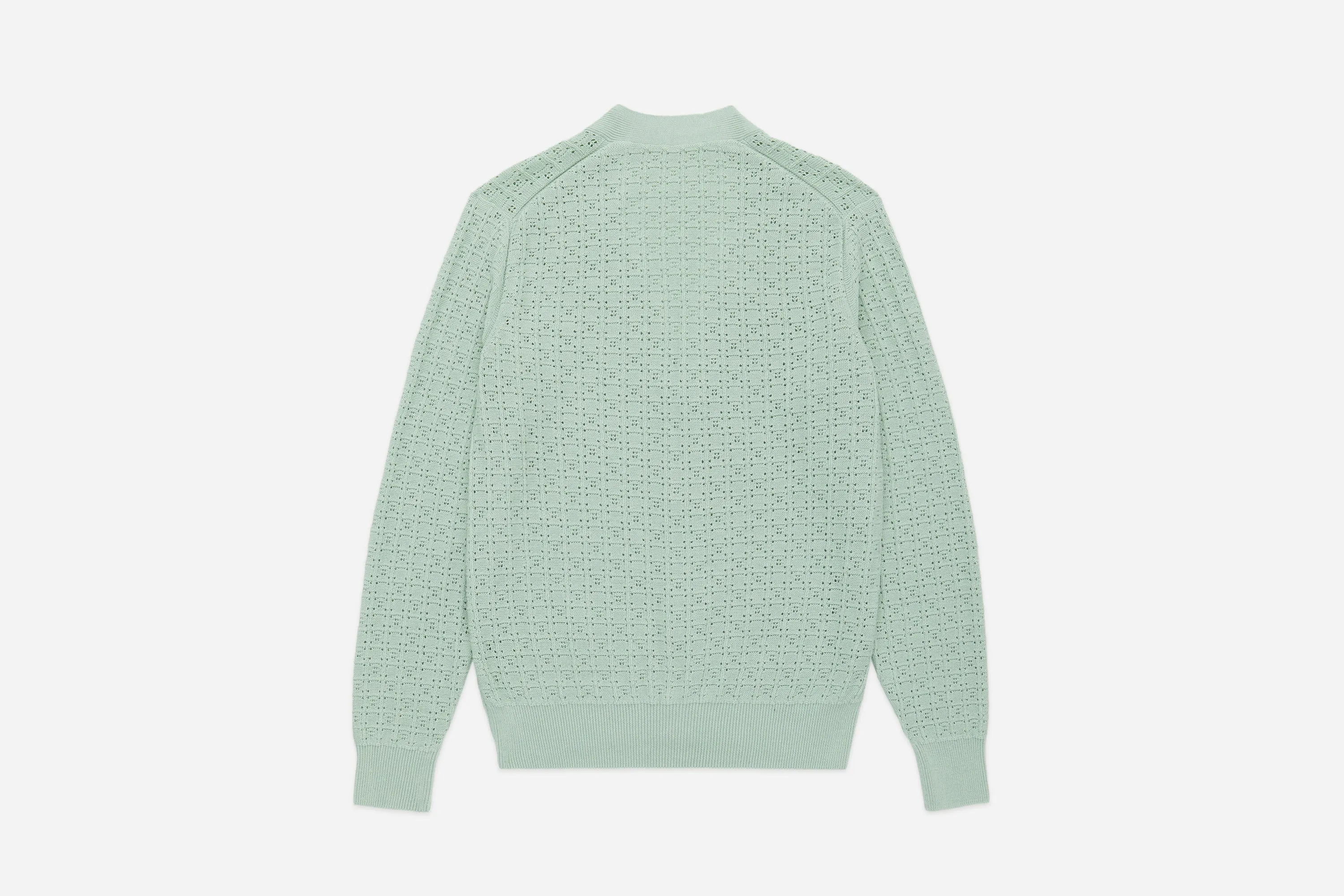 Classic Cardigan ~ Seafoam Domino