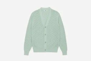 Classic Cardigan ~ Seafoam Domino