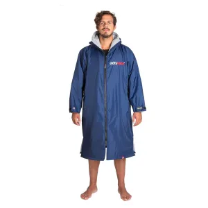 Dryrobe Advance Long Sleeve Changing Robe - Navy Blue/Grey