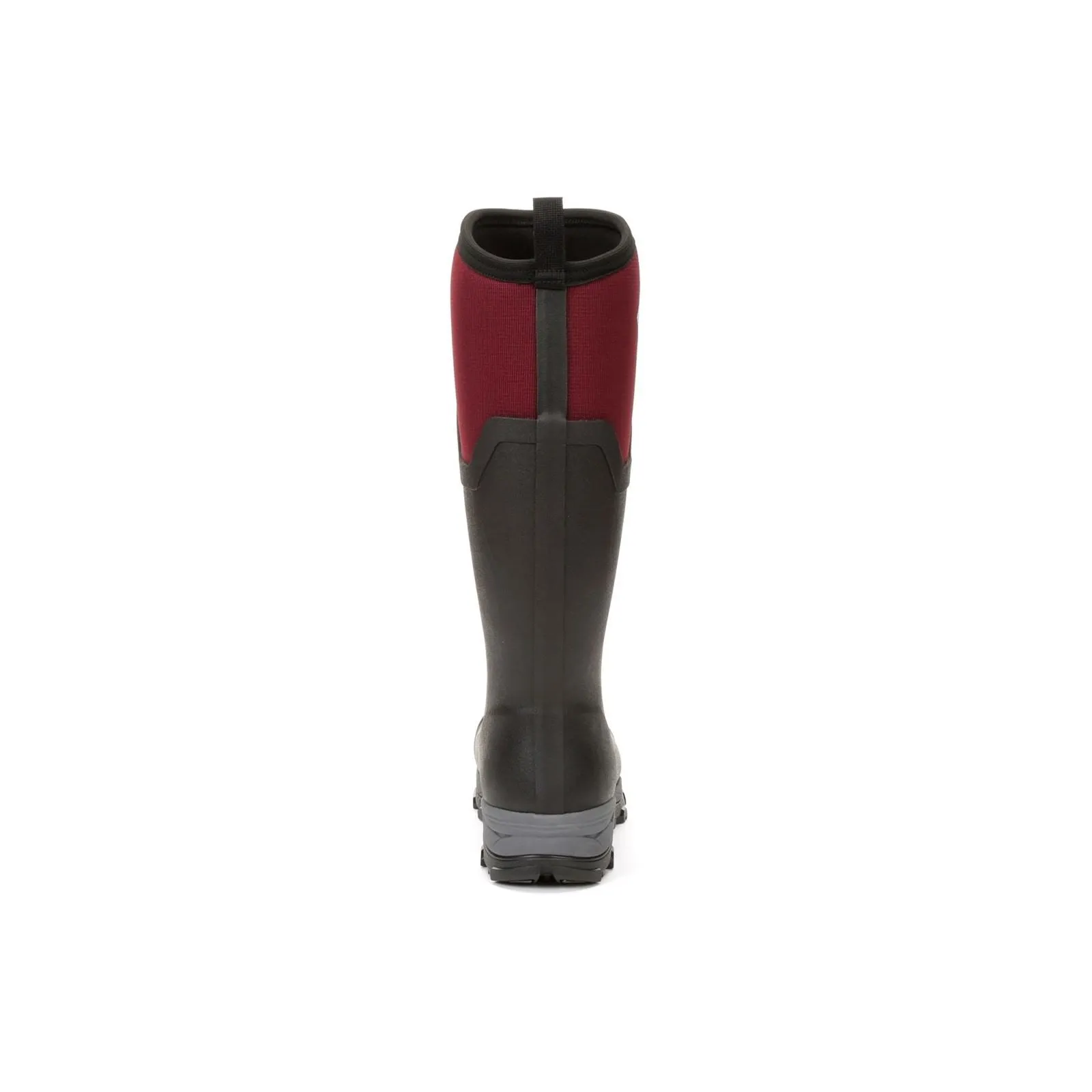 Muck Boots Arctic Ice Tall Rubber Black/Maroon Wellington Boots