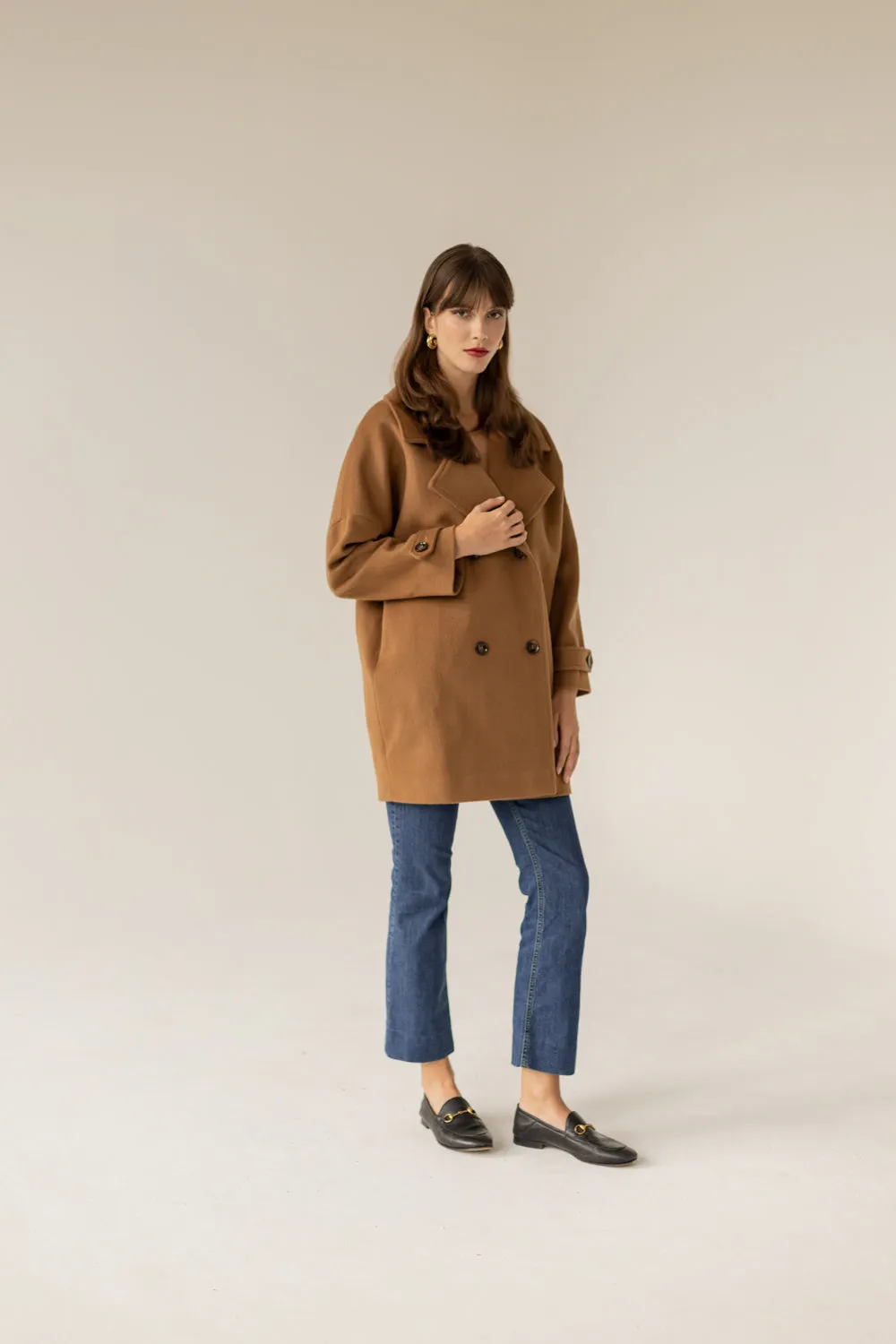 Nadine Cashmere Coat Caramel