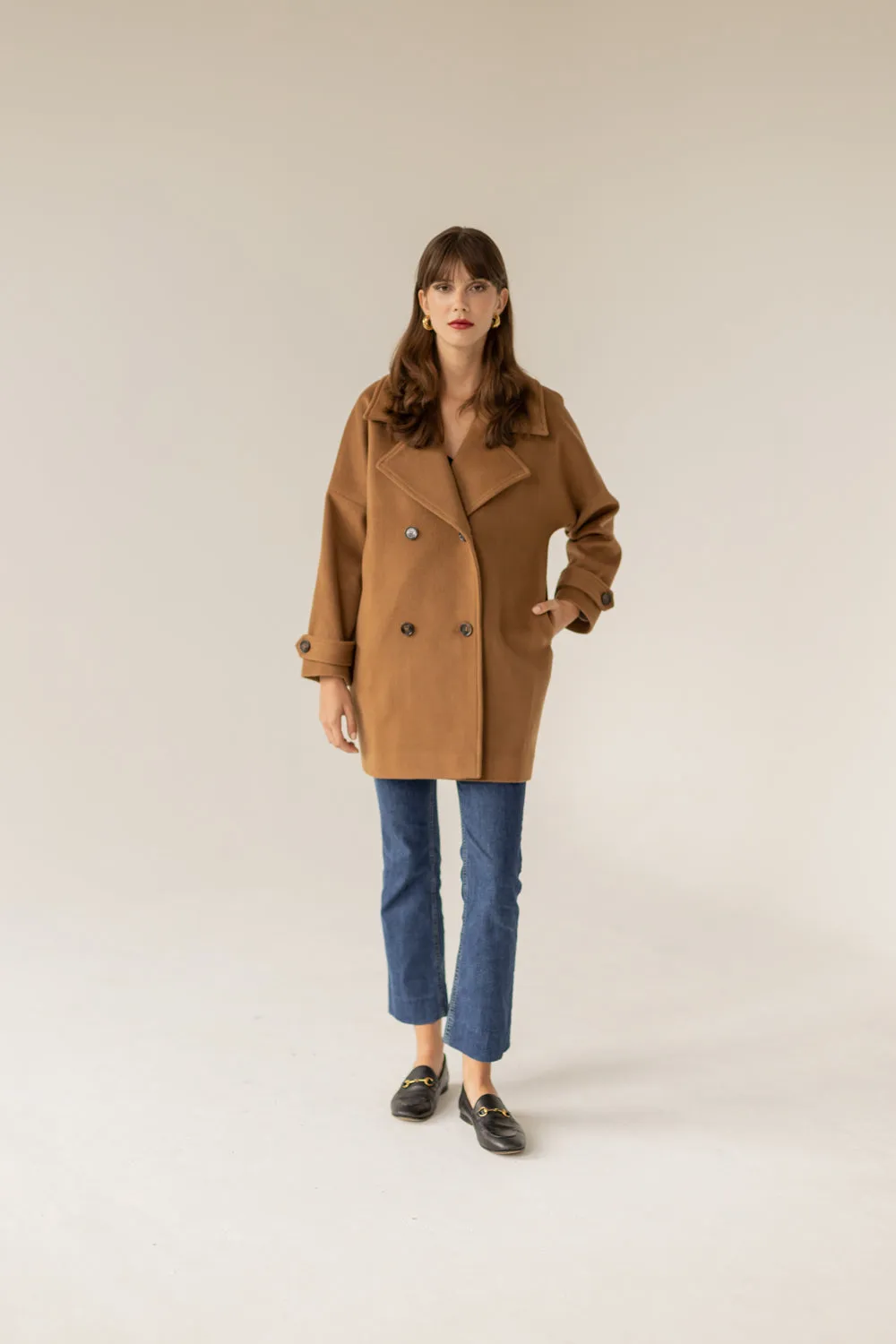 Nadine Cashmere Coat Caramel