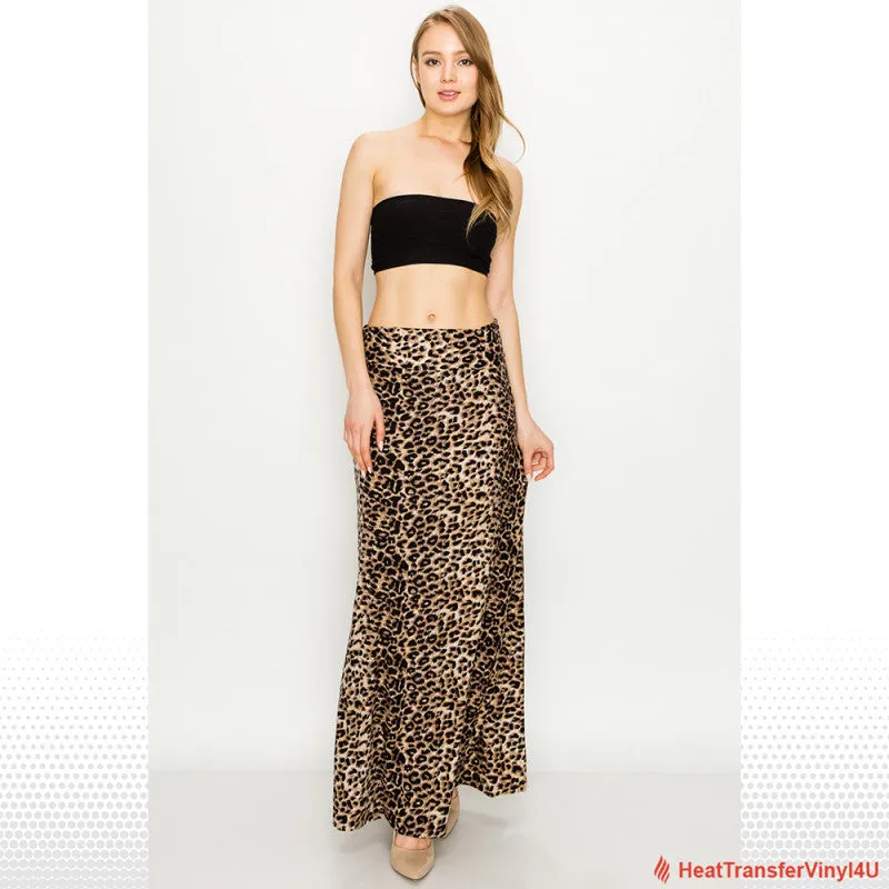 Patterned Fold Over Maxi Skirts