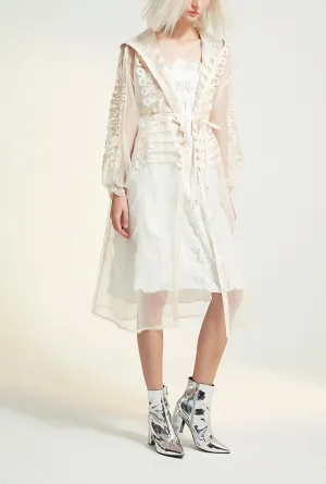 Perspective Mesh Long Jacket UV Protection Wear