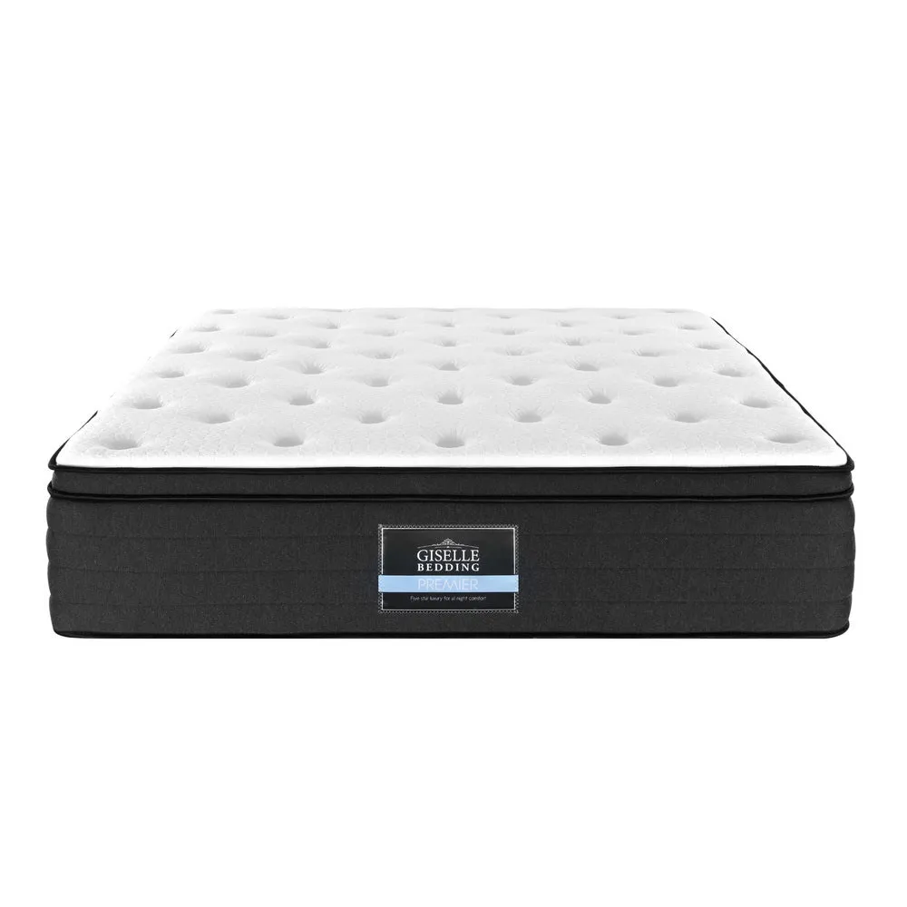 Premium 34cm Medium-Firm Queen Mattress, Zero Disturbance - Giselle