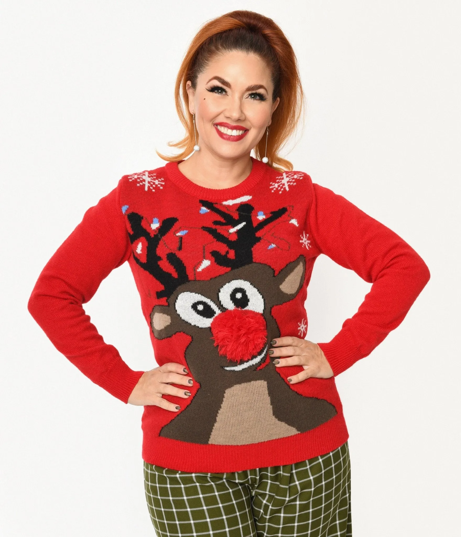 Red Rudolph Holiday Sweater