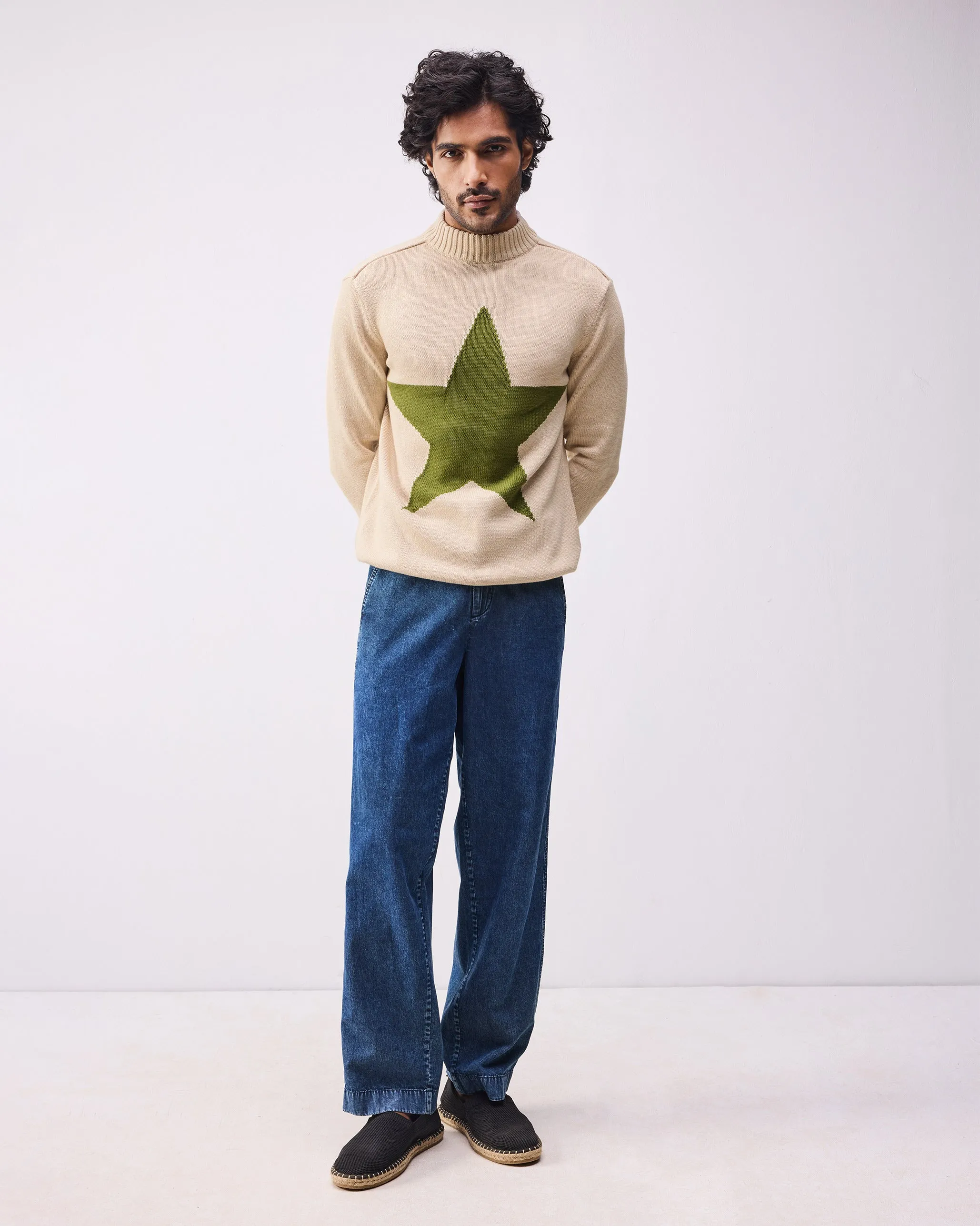 Star Sweater - Oatmeal