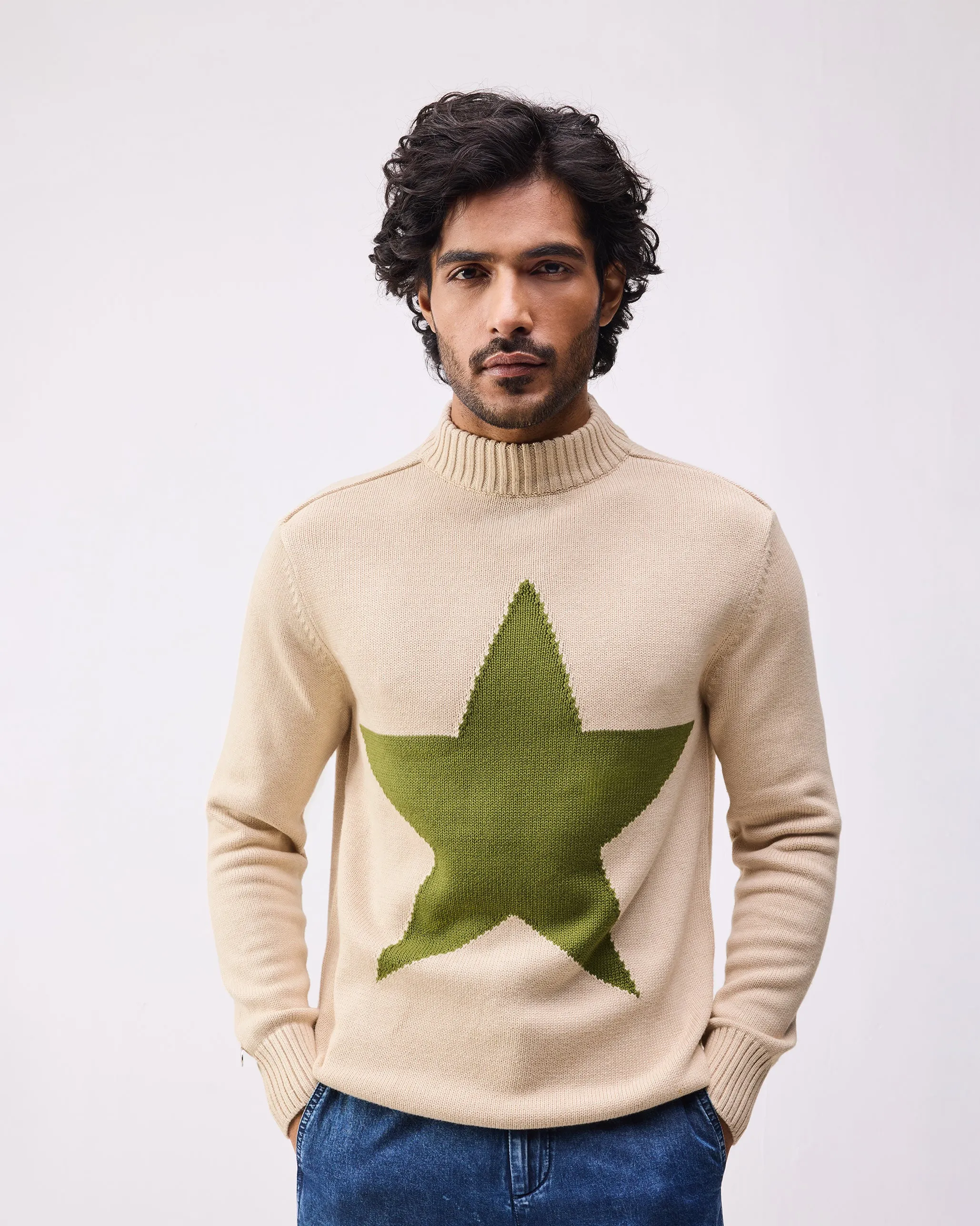 Star Sweater - Oatmeal