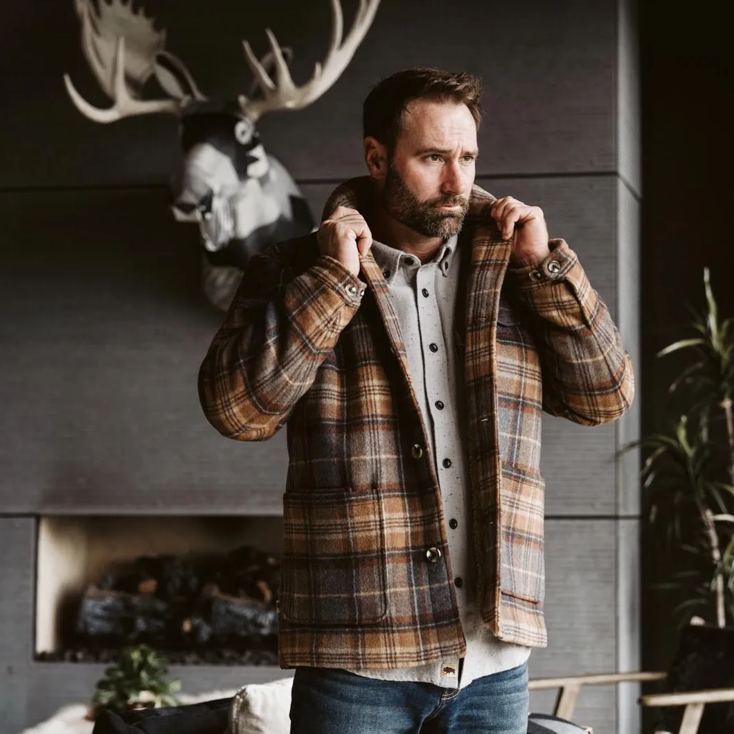 Wesley Wool Jacket | Brown Plaid