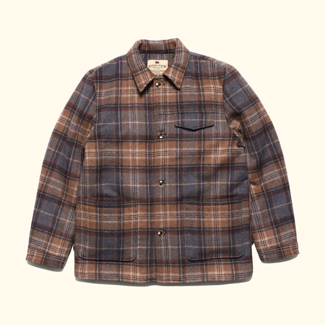 Wesley Wool Jacket | Brown Plaid