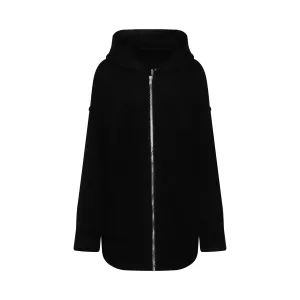 Zip Front Peter Jacket in Black