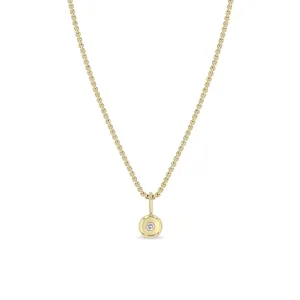 Zoe Chicco 14k yellow gold Diamond Nugget Pendant Necklace